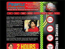 Tablet Screenshot of profiledrivingschool.com